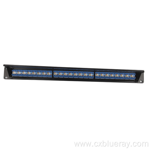 fully loaded 24port rack non shielded patch panel